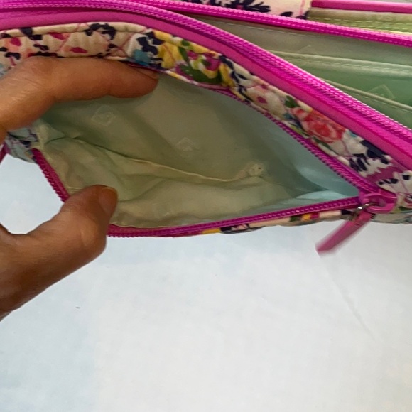 Vera Bradley Pink Floral Quilted Wallet - Picture 6 of 12